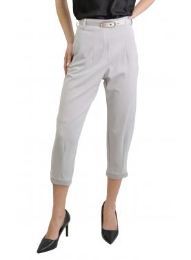 Pantaloni cropped con cintura decorativa Imperial